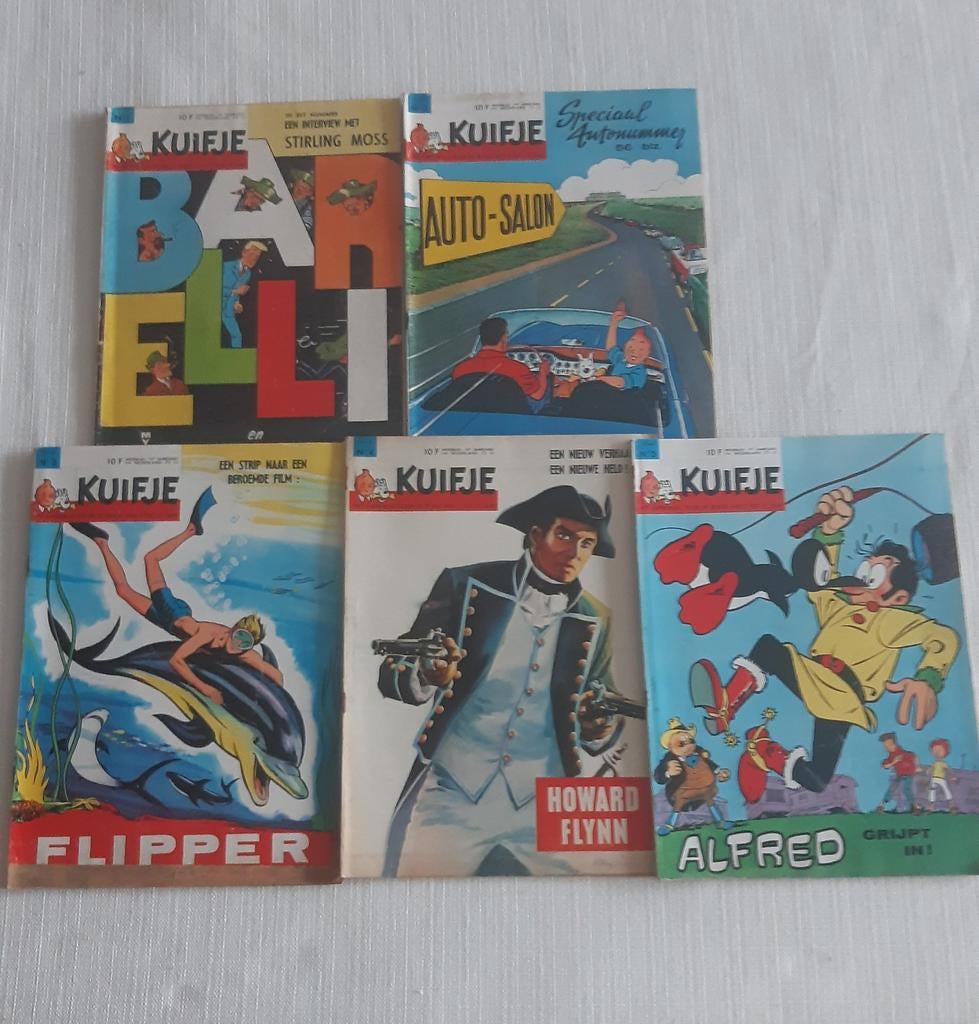 5 Kuifje weekbladen 1964, Ophalen of Verzenden