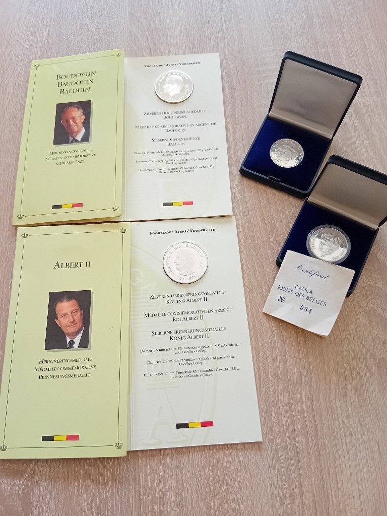 herdenkingsmunten koningshuis, Ophalen, Zilver