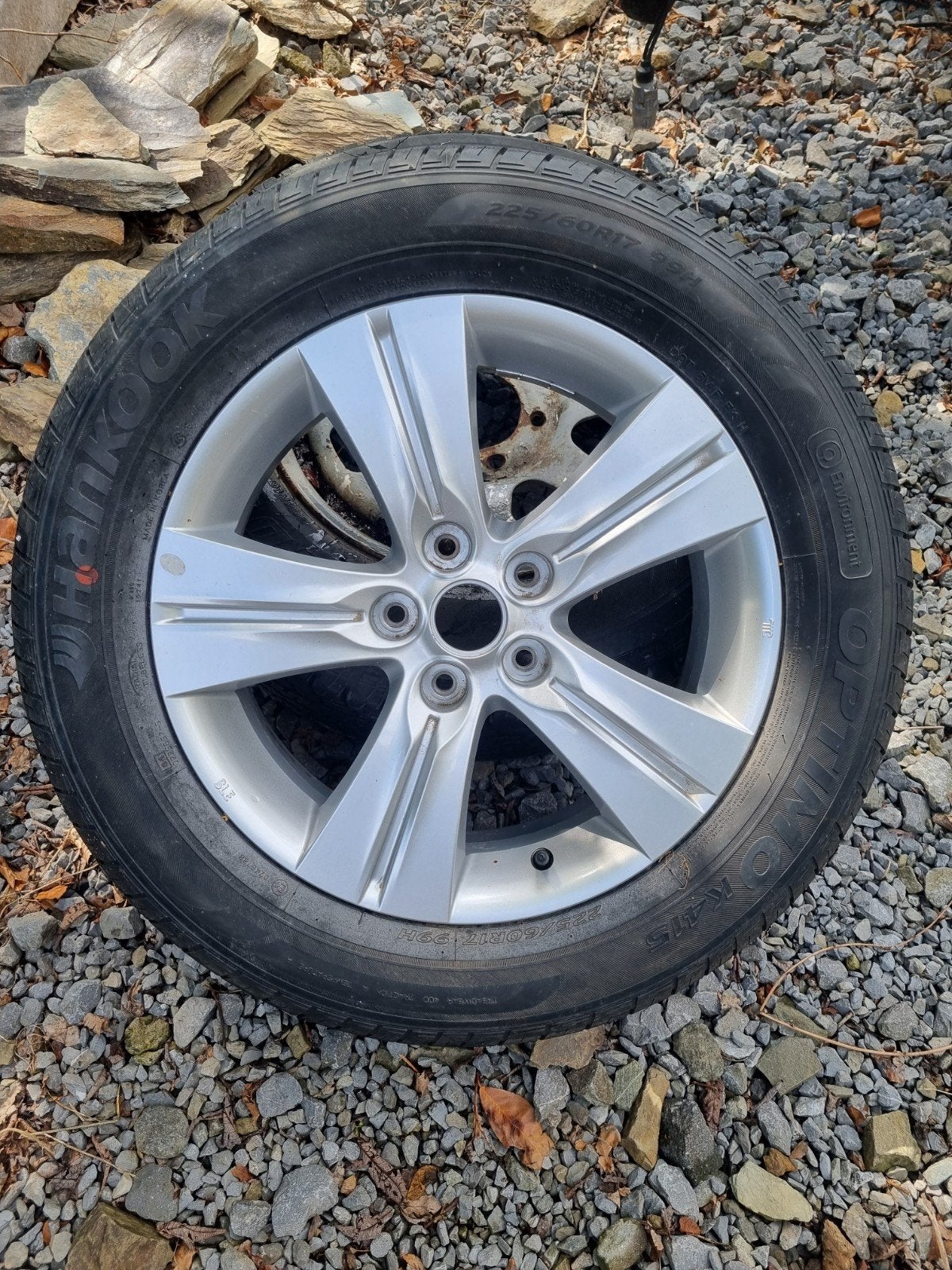 1 jante neuve kia sportage 5x114,3 pneu 225/60/17, Auto-onderdelen, Banden en Velgen, Ophalen