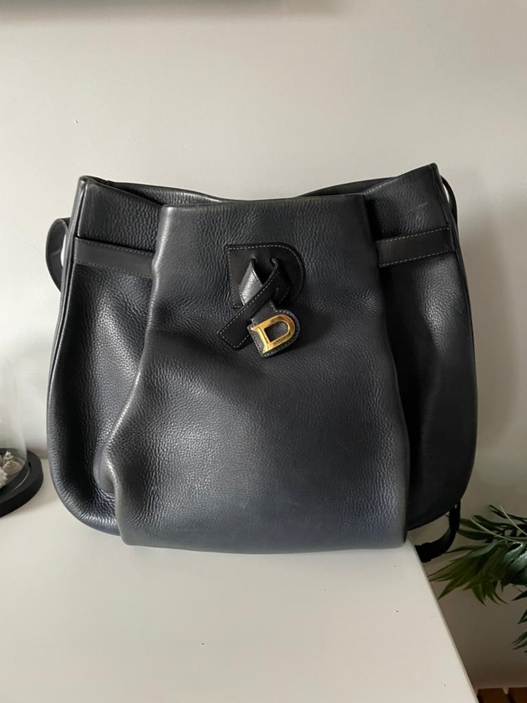 Handtas delvaux, Ophalen of Verzenden, Gebruikt, Blauw, Handtas