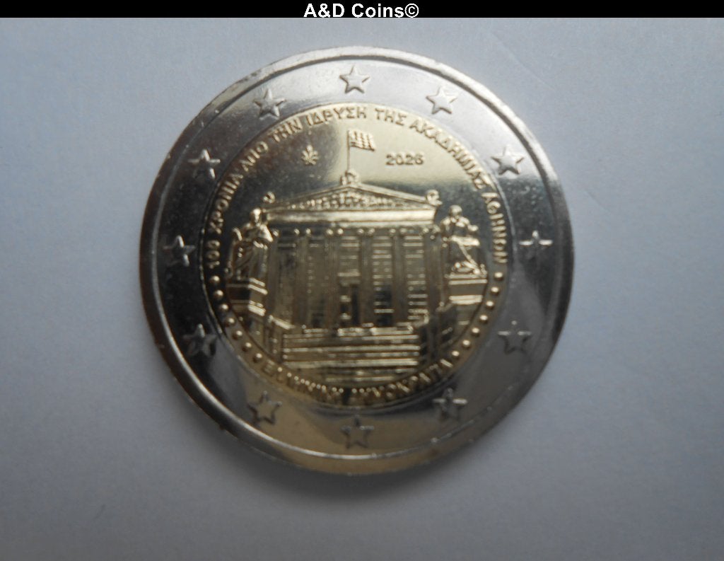 Griekenland 2 Euro cc 2026, Timbres & Monnaies, Monnaies | Europe | Monnaies euro, Envoi, Grèce, 2 euros, Monnaie en vrac