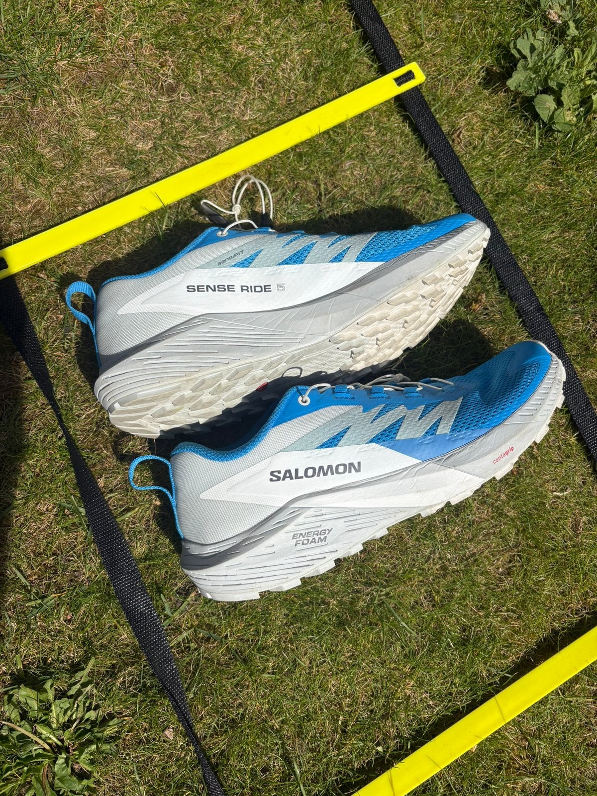 Salomon maat 43, Kleding | Heren, Schoenen, Ophalen, Blauw, Sportschoenen, Zo goed als nieuw