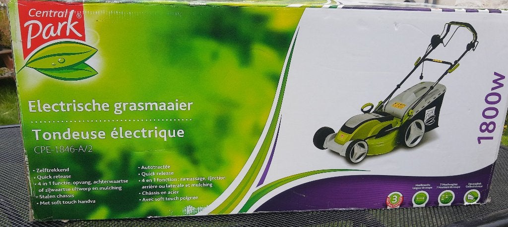 grasmachine, Jardin & Terrasse, Tondeuses à gazon, Fonction de mulching, 40 à 49 cm, Enlèvement, Tondeuses à gazon électriques