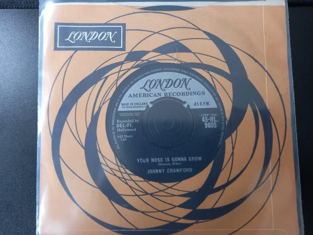 Johnny Crawford ‎– Your Nose Is Gonna Grow '7 Popcorn, Enlèvement ou Envoi, 7 inch, Comme neuf, Pop
