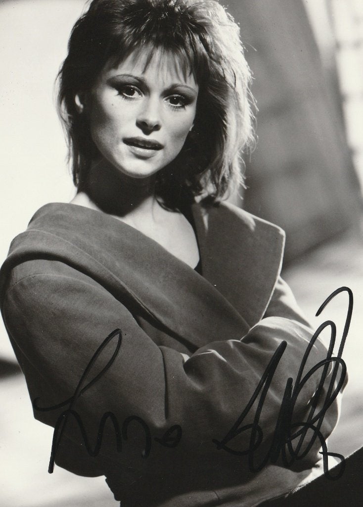 Lisa Del Bo - foto met handtekening - 1993, Verzamelen, Ophalen of Verzenden, Zo goed als nieuw, Foto of Kaart, Gesigneerd