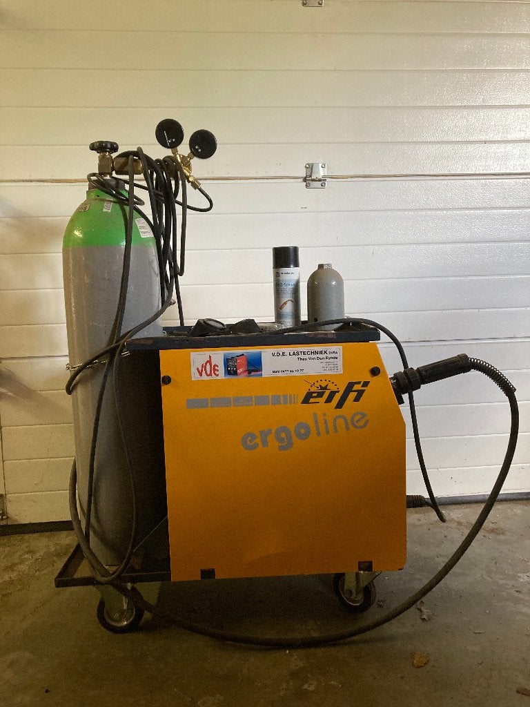 Erfi Ergoline 170 MIG lasapparaat met gasfles, Doe-het-zelf en Bouw, Ophalen, Zo goed als nieuw
