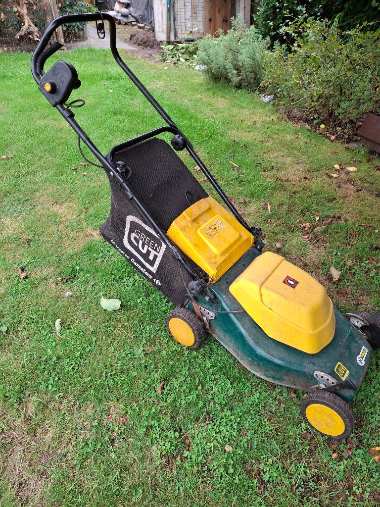 grasmachine : elektrisch van Green Cut, Tuin en Terras, Ophalen, Cirkelmaaier, Gebruikt, Elektrische grasmaaier