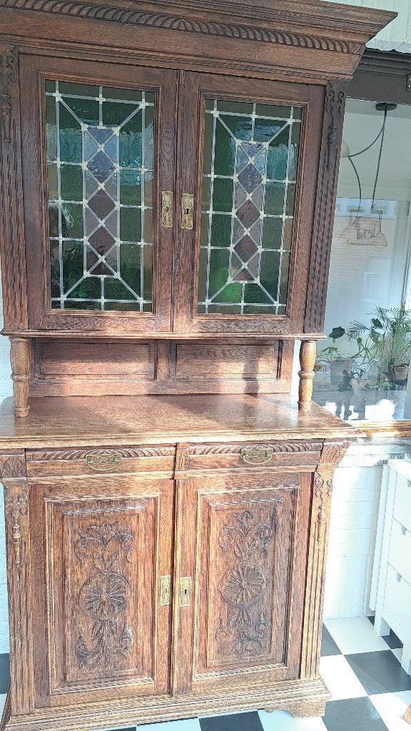 dressoir L 1000 P 490 H 2150, Antiek en Kunst, Ophalen