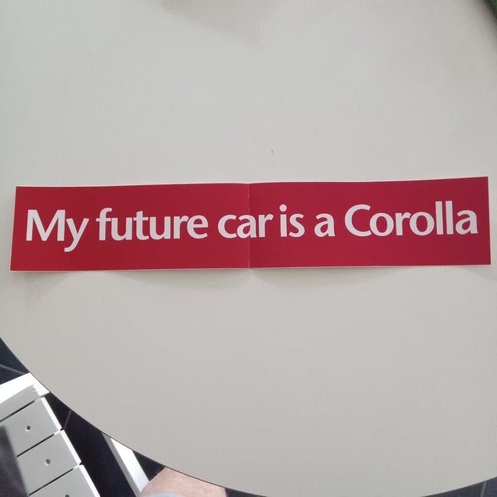 STICKER - TOYOTA COROLLA, Tickets & Billets