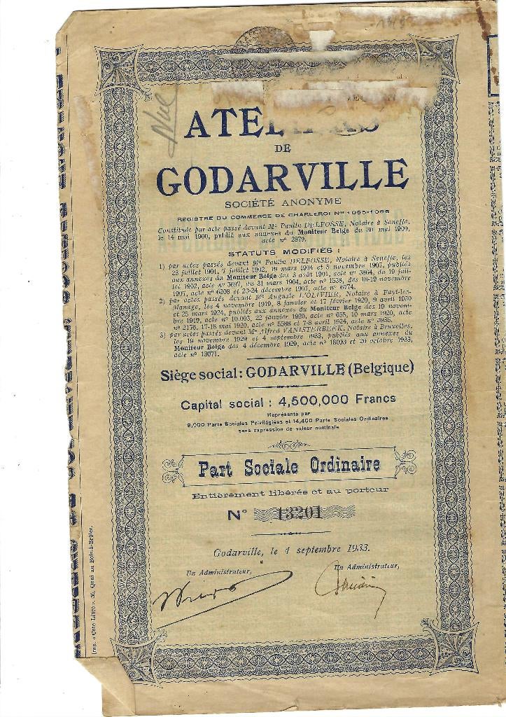 Ancienne action, Envoi, Utilisé