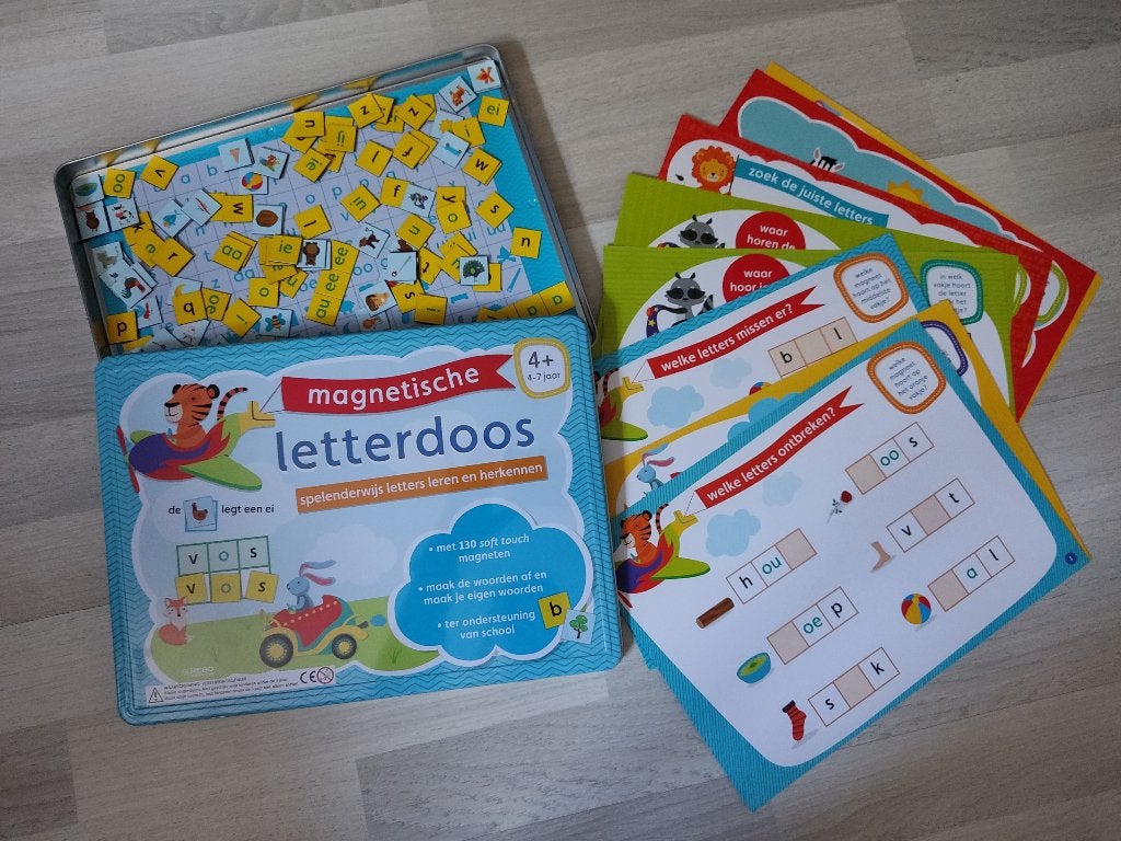 Magnetische letterdoos, Kinderen en Baby's, Speelgoed | Educatief en Creatief, Ophalen, Zo goed als nieuw