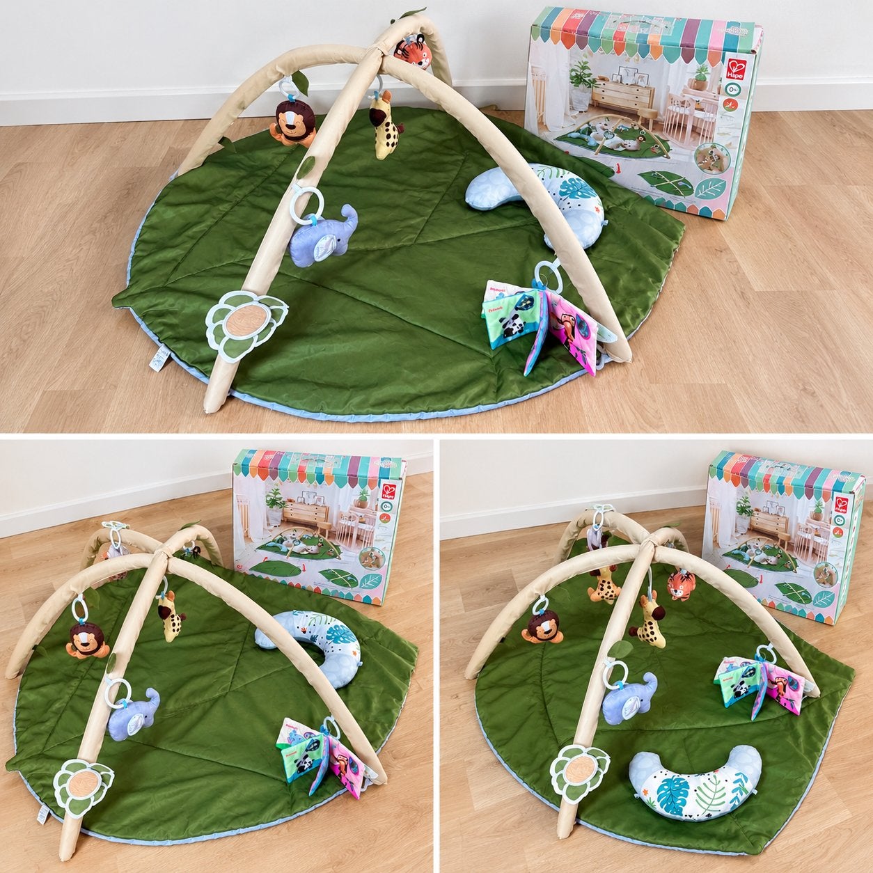 Hape Rainforest Speelmat / Baby Gym  met  originele doos, Kinderen en Baby's, Ophalen, Zo goed als nieuw