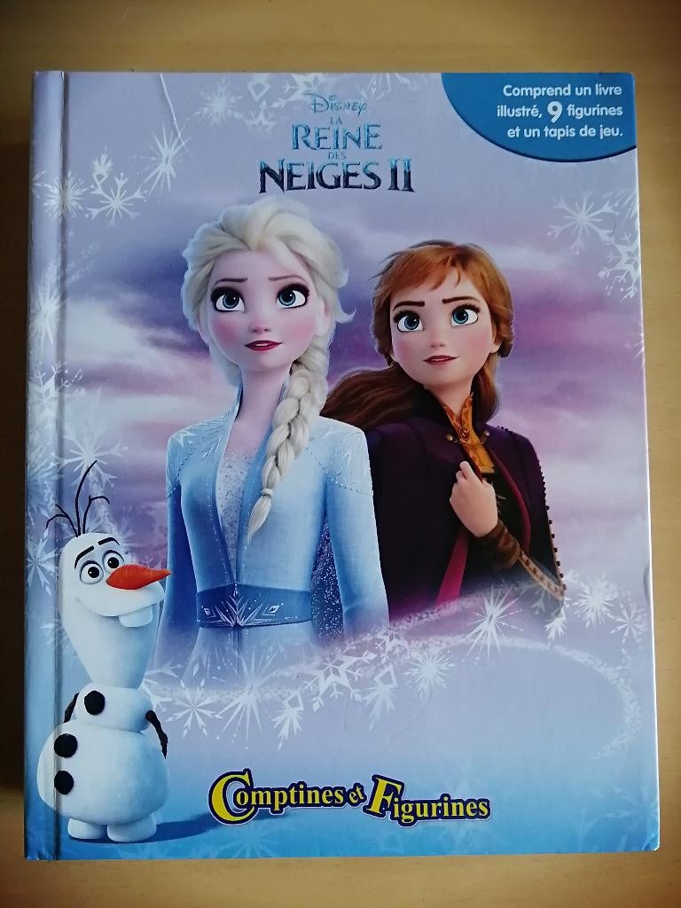 Coffret La Reine des neiges 2 : livre, 9 figurines, tapis, Enlèvement ou Envoi, Comme neuf, Contes (de fées), Disney