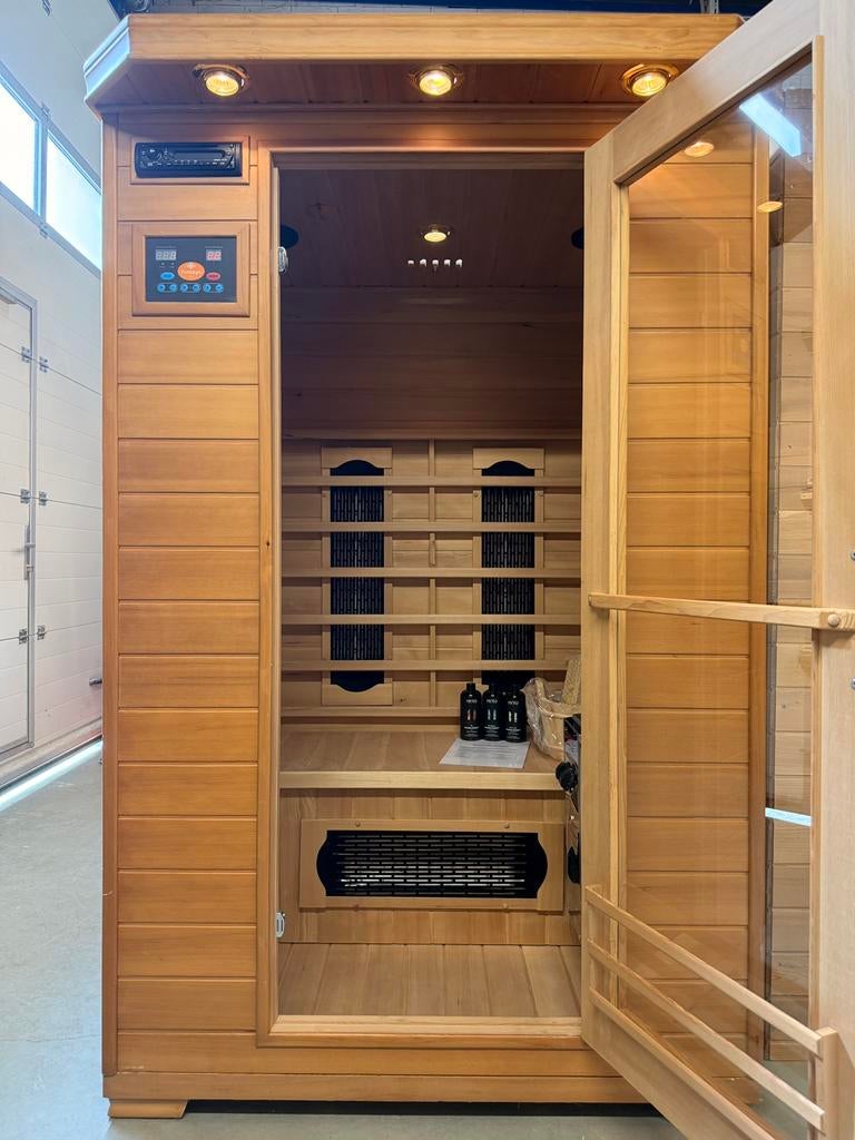 Combi sauna | Infrarood + Fins | Gratis montage | Harvia, Sport en Fitness, Sauna, Ophalen of Verzenden, Zo goed als nieuw, Fins of Traditioneel