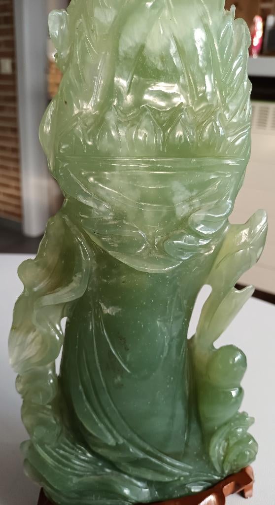 mooi beeld in jade, Antiek en Kunst, Ophalen