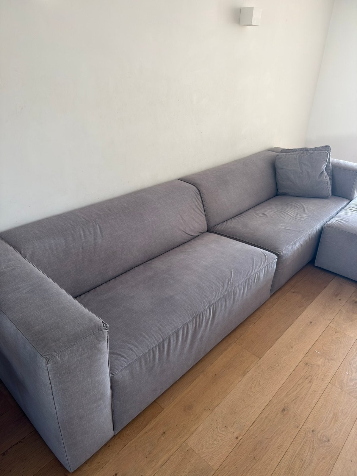 Zetel (3,2M-1M) + poef, Ophalen, Gebruikt