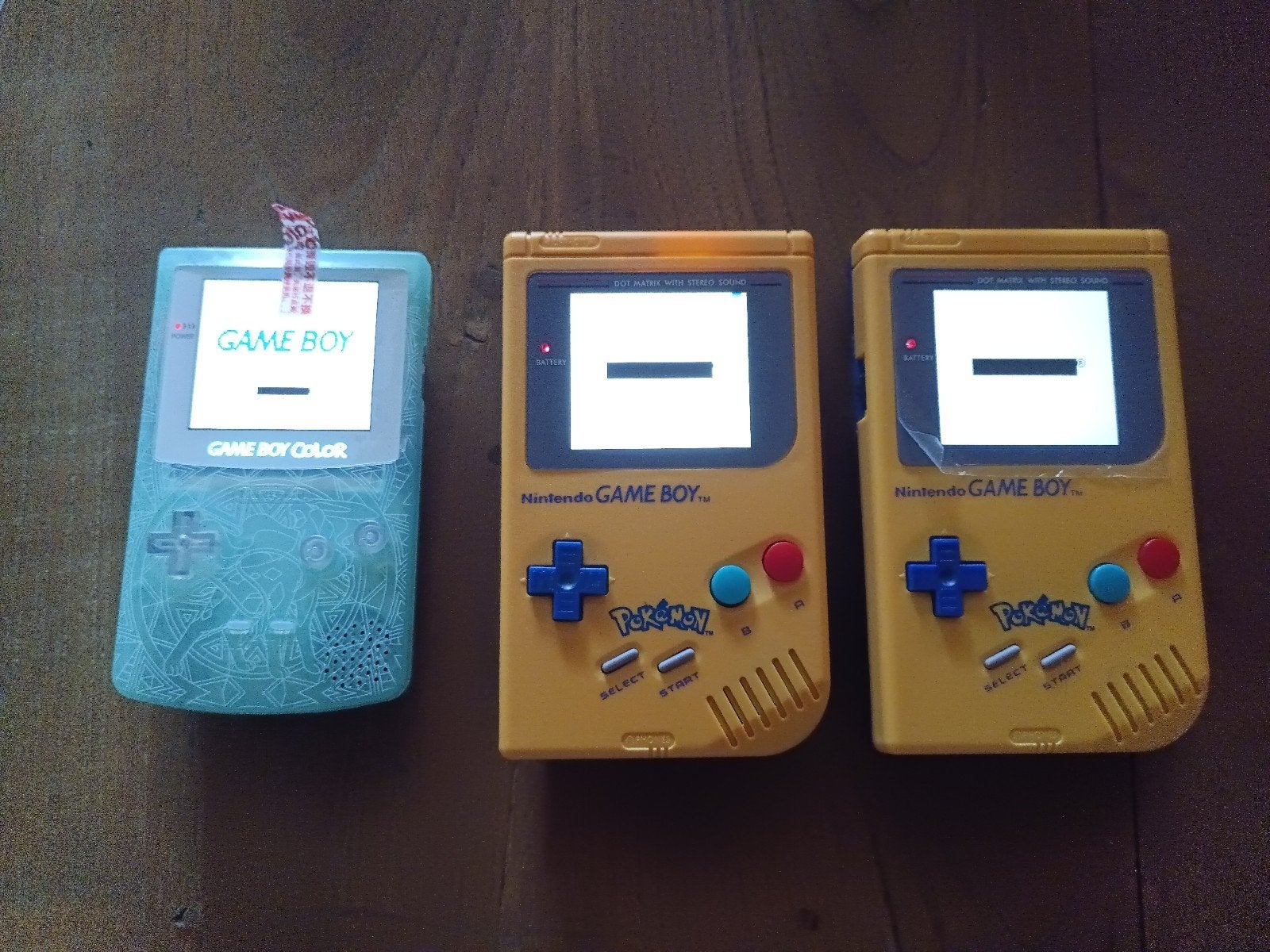 omgebouwde game boys, Games en Spelcomputers, Spelcomputers | Nintendo Game Boy, Ophalen of Verzenden, Game Boy Color
