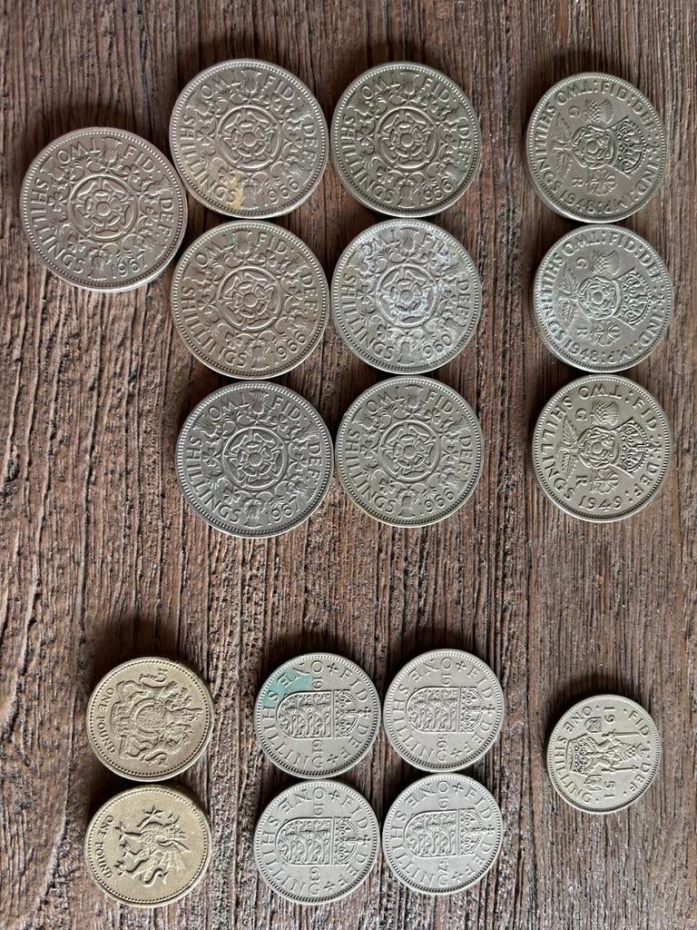 Shillings britanniques + 1£ — George VI et Elizabeth II, Enlèvement ou Envoi, Autres pays, Série