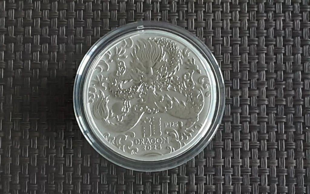 LUNAR III 2024 en argent (5 oz), Enlèvement ou Envoi, Argent