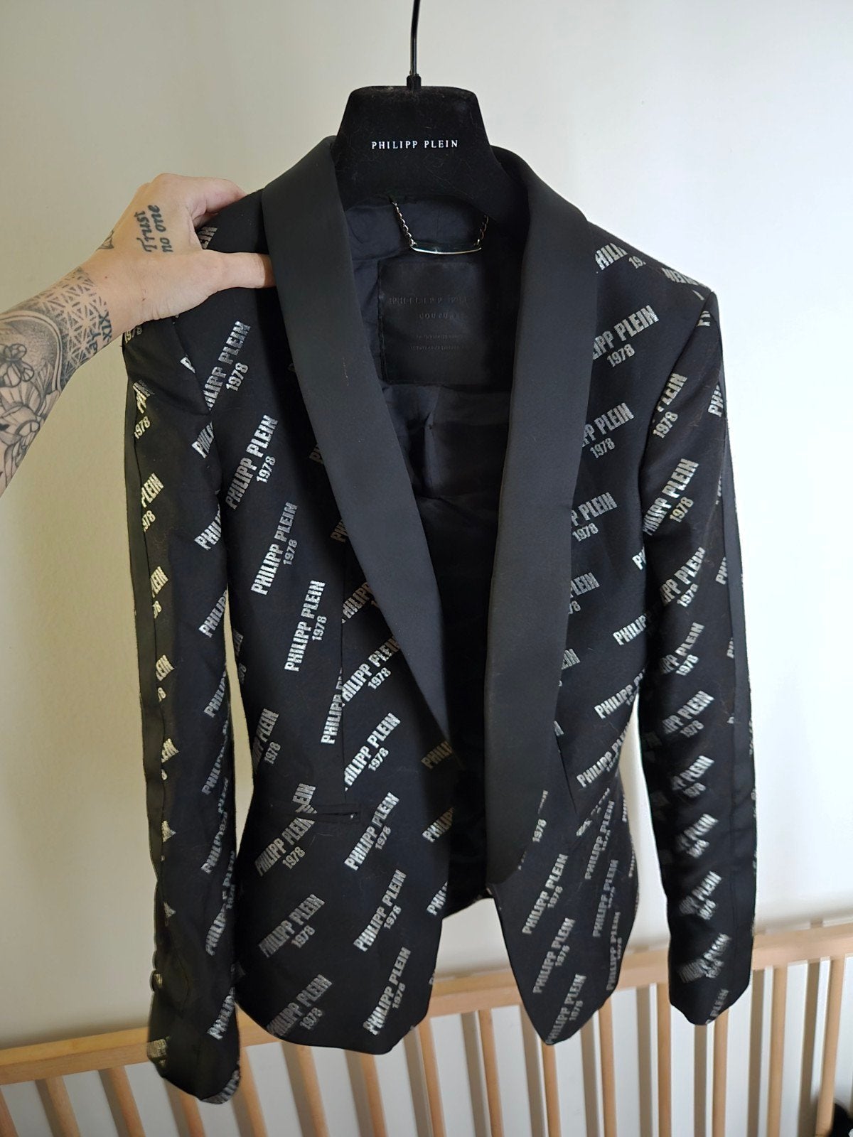 Blazer Philipp Plein te koop!, Taille 36 (S), Comme neuf, Enlèvement, Philip plein