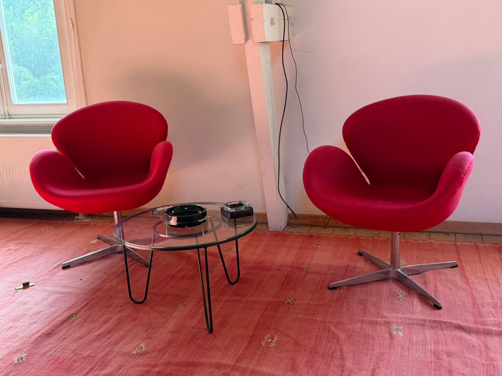 2 vintage fauteuils Swan, Antiquités & Art, Enlèvement