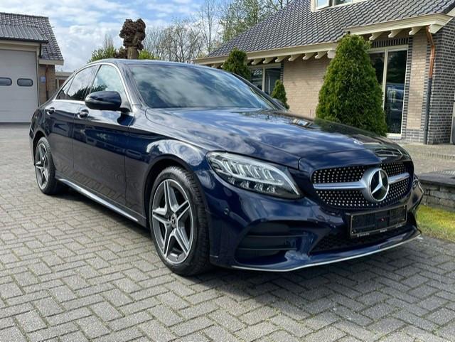 Mercedes-Benz C-klasse 200 d AMG LINE NAVI CAMERA LED, Automaat, Blauw, Mercedes-Benz, 1950 cc