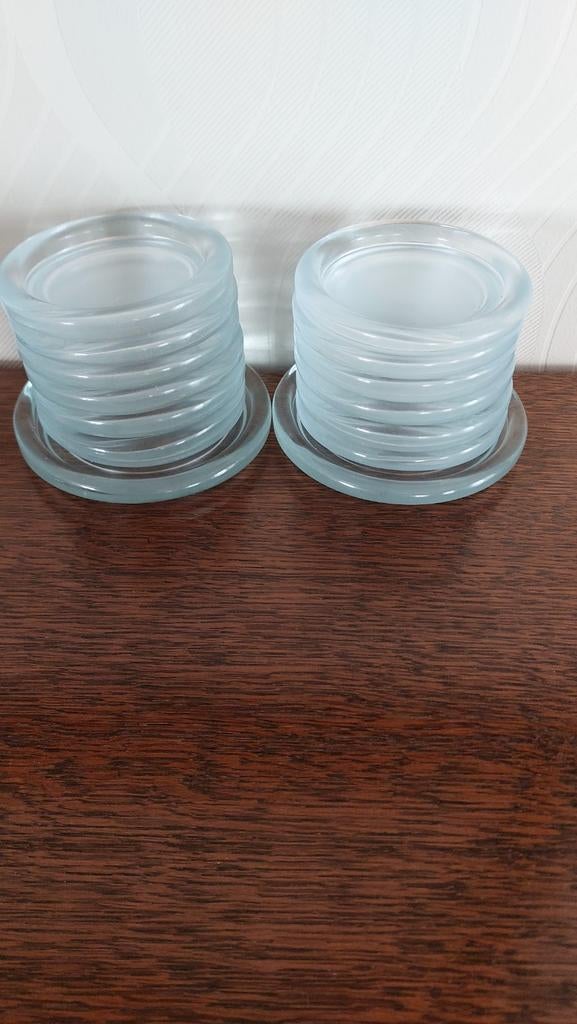Glazen onderzetters IJscoupes, Huis en Inrichting, Woonaccessoires | Onderzetters, Ophalen of Verzenden