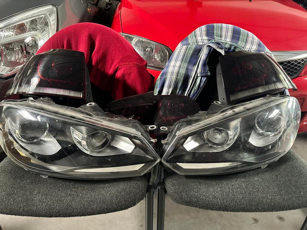 Koplampen + achterlichten VW Golf 6 LED/Smoked, Auto-onderdelen, Ophalen, Gebruikt, Volkswagen