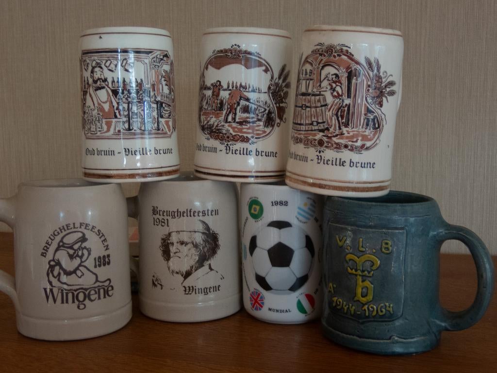 Verzameling bierkruiken, Verzamelen, Ophalen, Zo goed als nieuw, Pul(len)