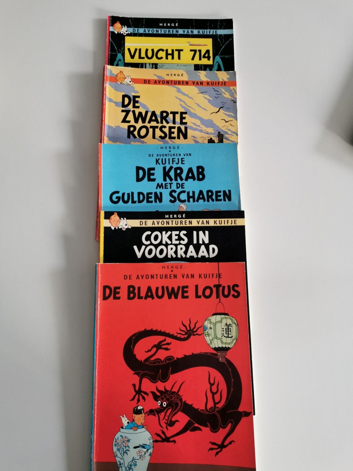 Kuifje strips, Boeken, Meerdere stripboeken, Ophalen of Verzenden, Gelezen