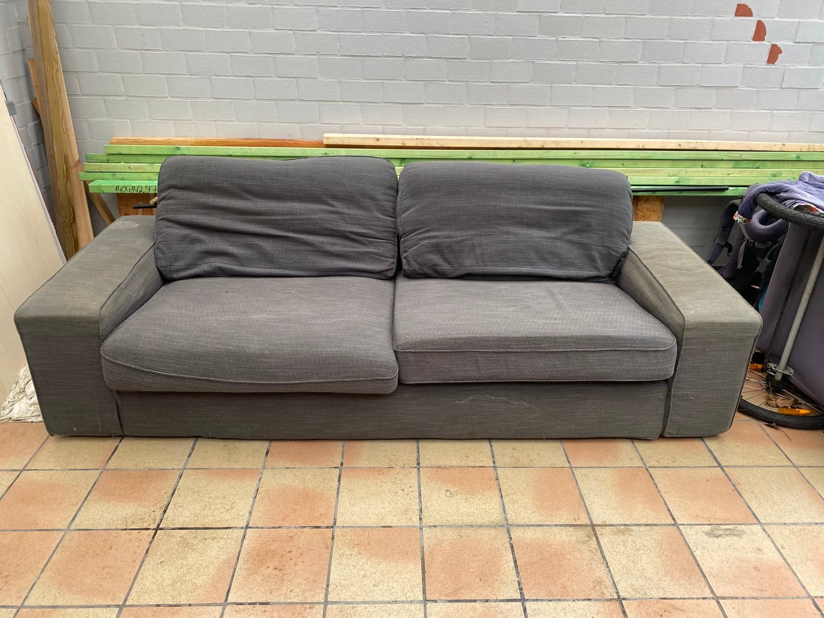 GRATIS zetel, 200 à 250 cm, Stijlvol, Banc droit, Enlèvement