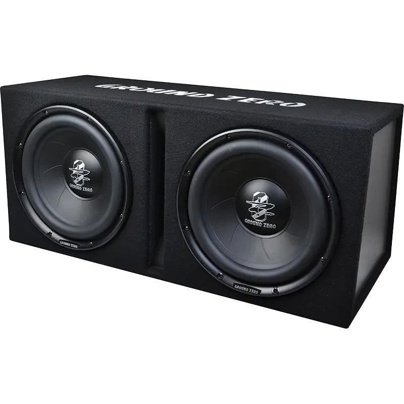 Ground Zero 2 x 12Inch Subwoofer 1400 Watt Max, Auto diversen, Autospeakers, Ophalen of Verzenden, Nieuw