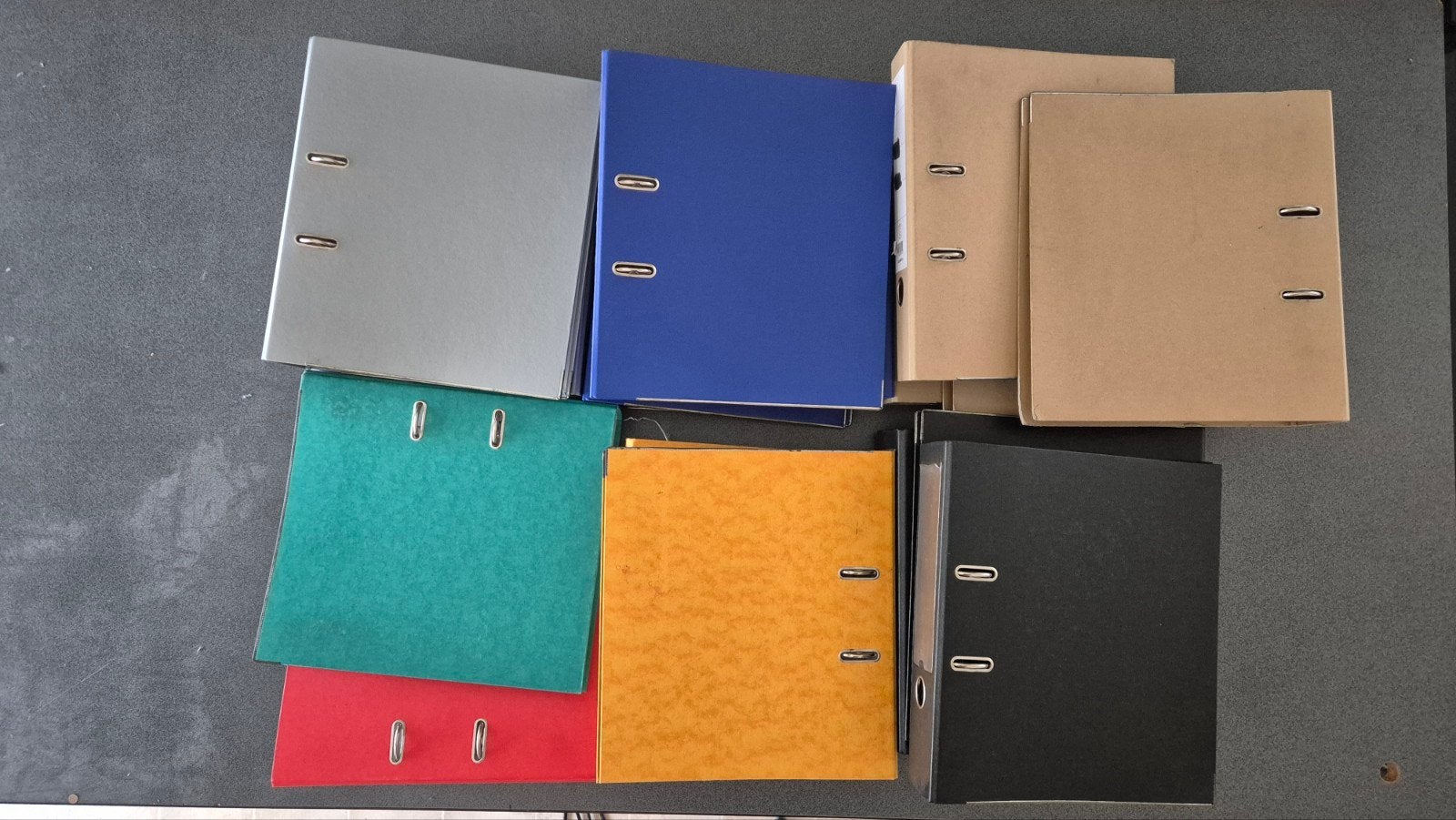 Ringmappen, 17x verschillende kleuren, Diversen, Ophalen, Gebruikt