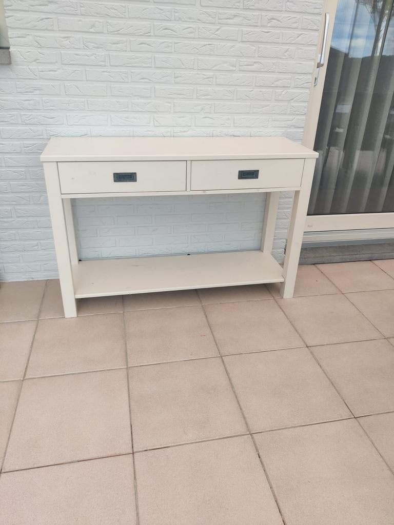 Wit console tafel b 78 cm, h120cm, d40cm, Huis en Inrichting, Ophalen
