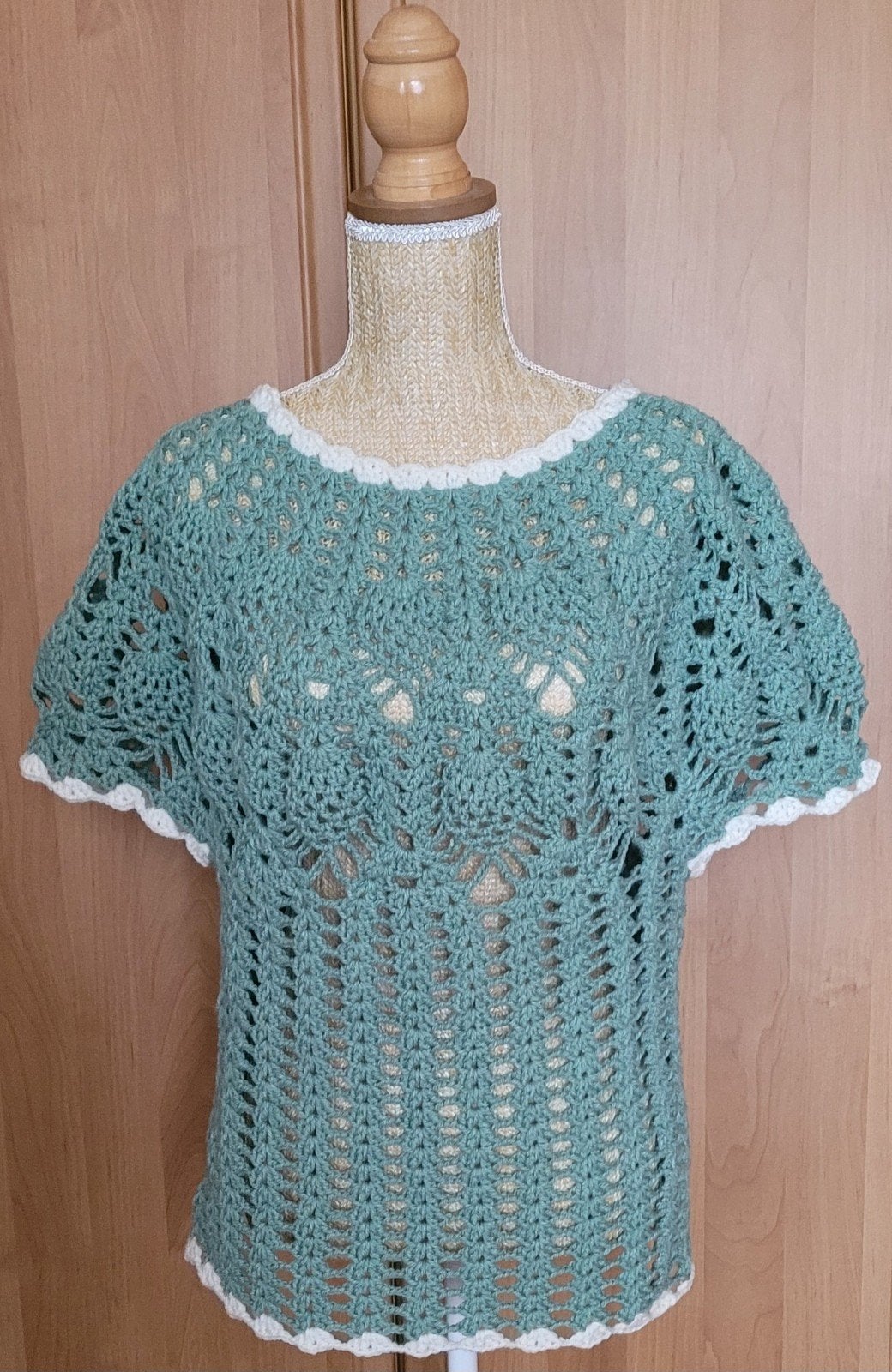 Sur-pull vert menthe, Kleding | Dames, Maat 38/40 (M), Fait main, Nieuw, Ophalen of Verzenden