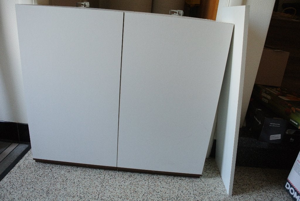 witte hangkast, Ophalen, Gebruikt, Minder dan 150 cm, Minder dan 100 cm