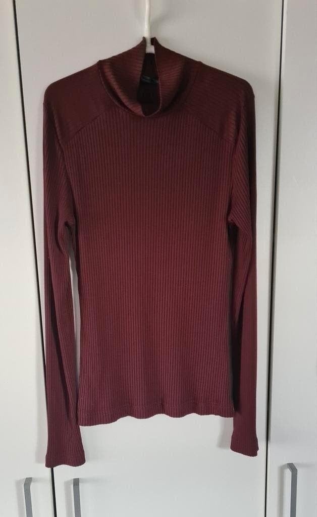 Sous-pull "Zara Trafaluc" in gladde stof, roodbruin, Kleding | Dames, Zara, Ophalen of Verzenden, Maat 38/40 (M), Lange mouw