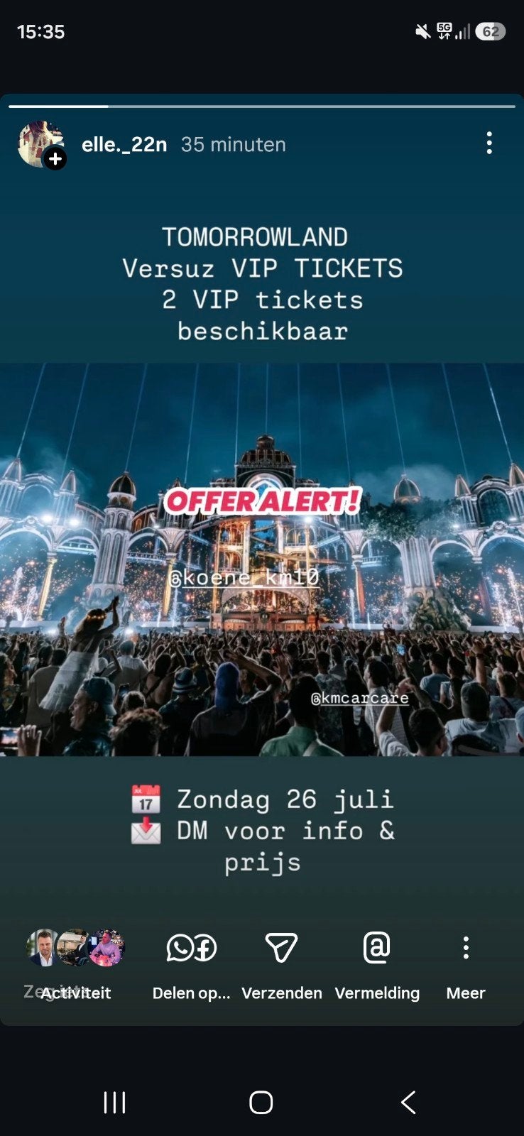 2 Tomorrowland Versuz vip tickets