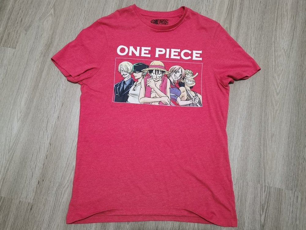 T-shirt homme One Piece, Ophalen of Verzenden, Zo goed als nieuw, Maat 52/54 (L), Rood