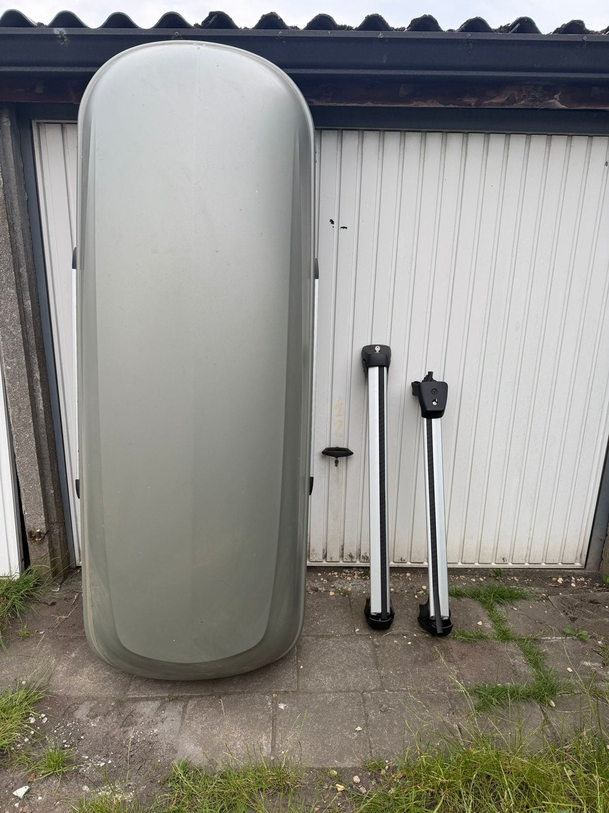 Originele Dakkoffer +dakdragers voor mercedes c klasse break, Ophalen, Zo goed als nieuw