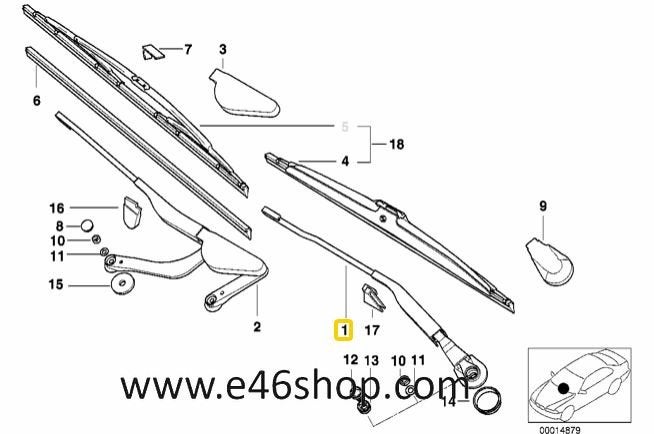 RUITEN WISSER ARM LINKS BMW E38 OE 61618352019, Neuf, -, -, Enlèvement ou Envoi
