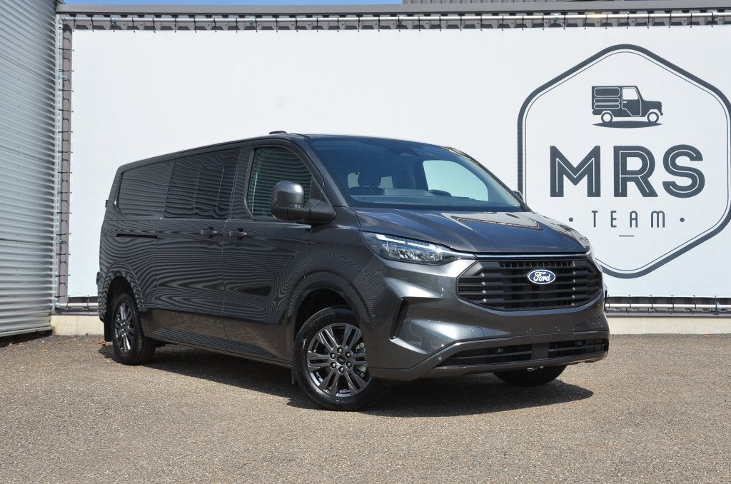 Ford Transit Custom- Limited- Dubbelcab-ACC-Nieuw- 39500+BTW, Argent ou Gris, Achat, 6 portes, Euro 6