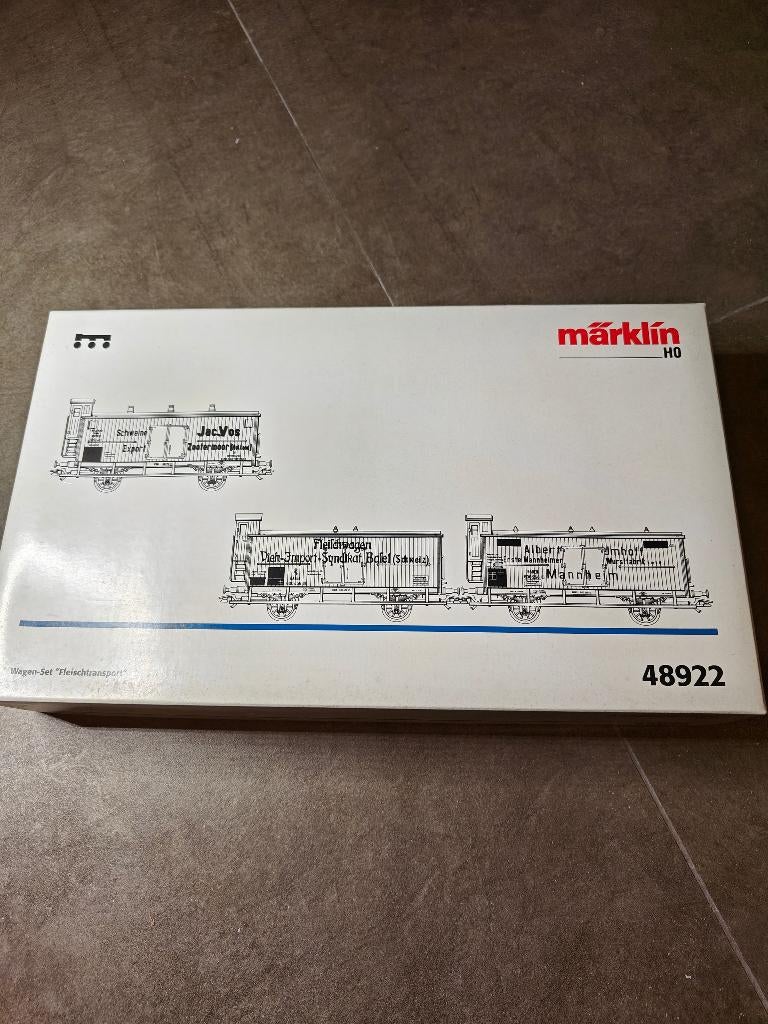 Coffret Marklin 48922 « Fleischtransport », Neuf, Enlèvement ou Envoi, Courant alternatif, Wagon