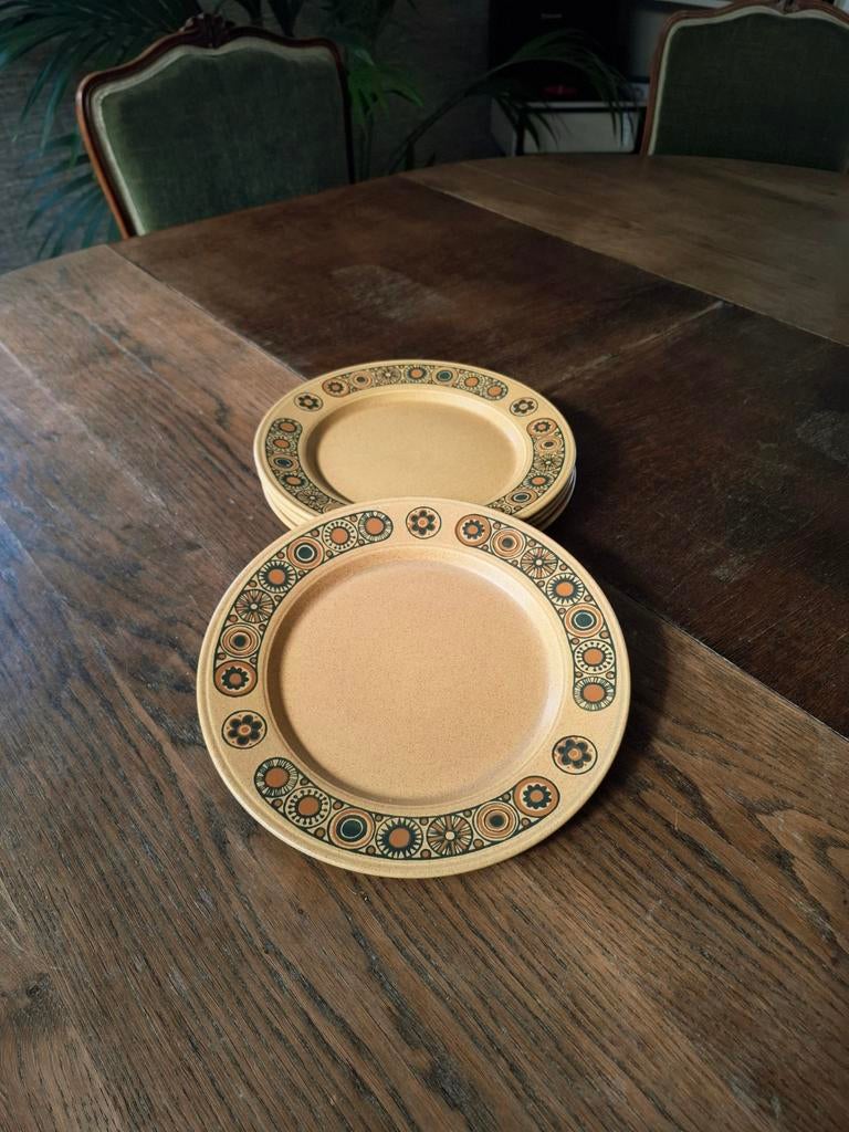 Vintage dinerborden Kiln Craft - set van 4, Enlèvement ou Envoi