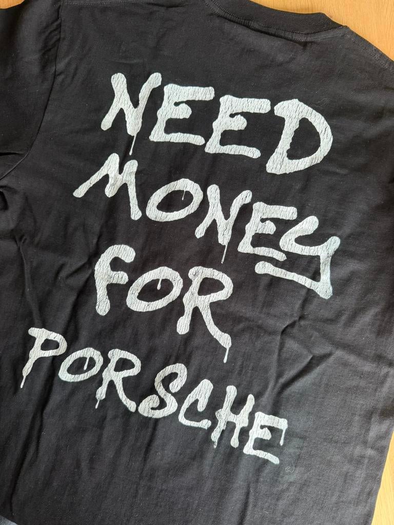T-shirt "Need money for Porsche", Verzenden, Nieuw, Maat 56/58 (XL), Zwart