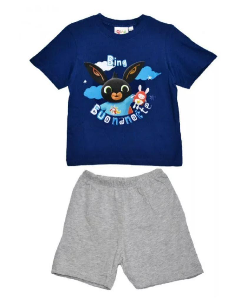 Bing Konijn Shortama - Blauw/Grijs - Maat 110/116 - Katoen, Kinderen en Baby's, Kinderkleding | Maat 110, Nacht- of Onderkleding