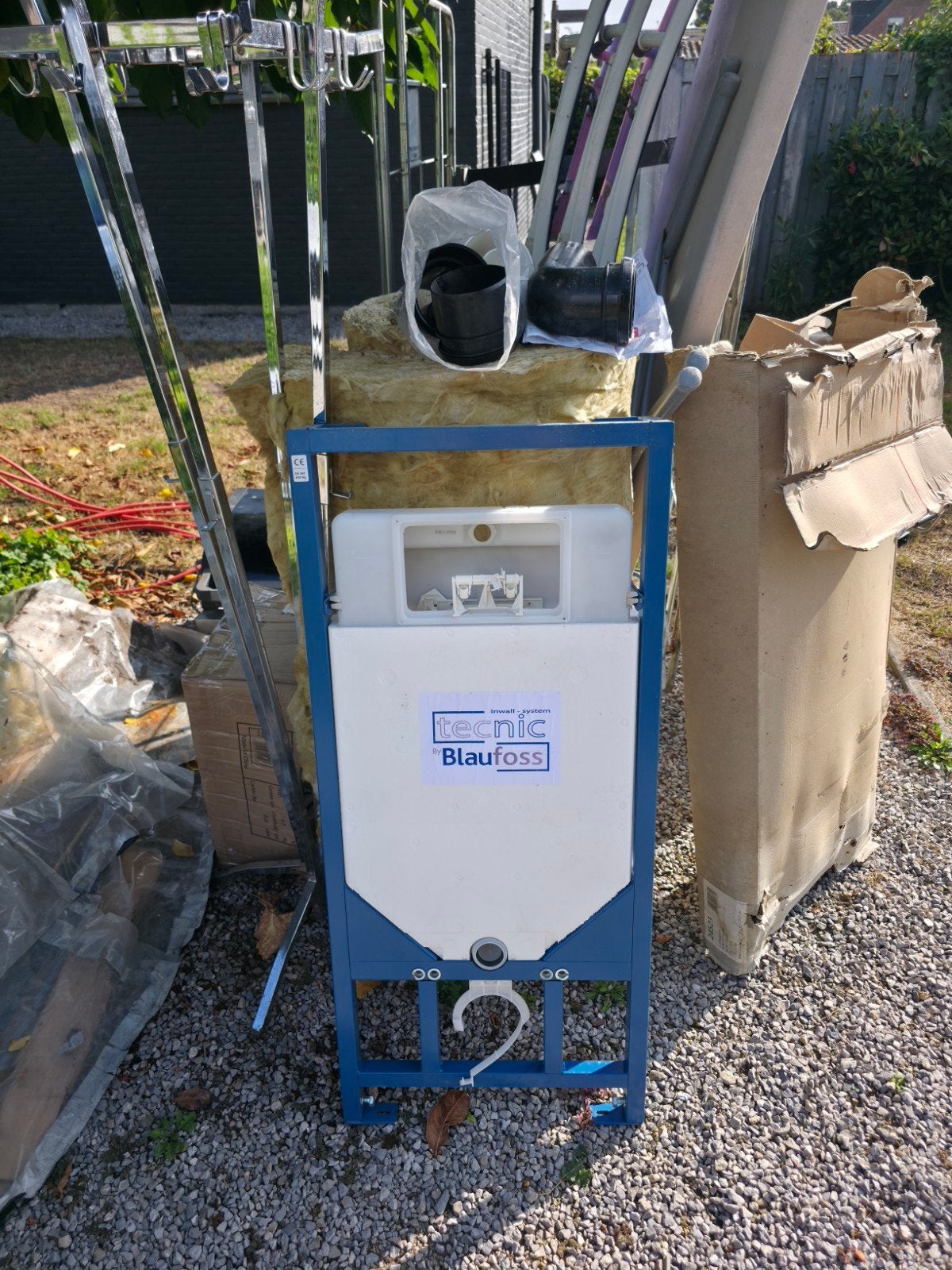 Bleu foss frame wc, Ophalen