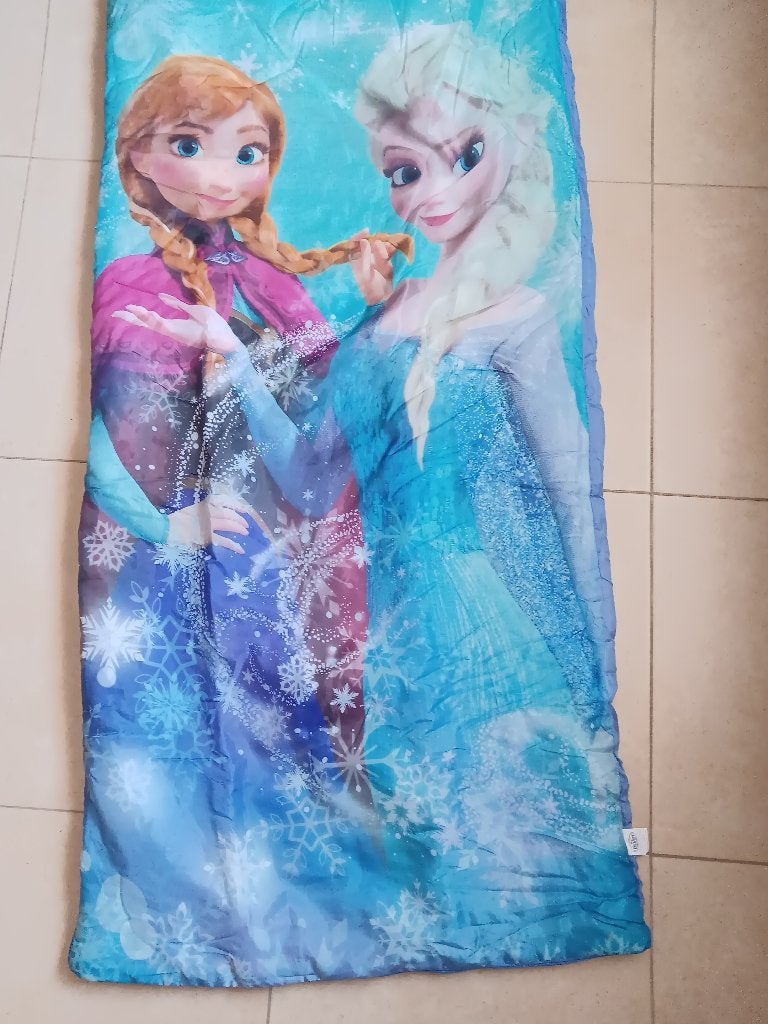 slaapzak kind, 125 cm lang, van  Frozen, Kinderen en Baby's, Ophalen, Wasbaar, Gebruikt, 125 cm
