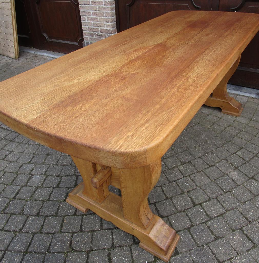 grote eiken tafel, Ophalen, Gebruikt, Eikenhout, 50 tot 100 cm