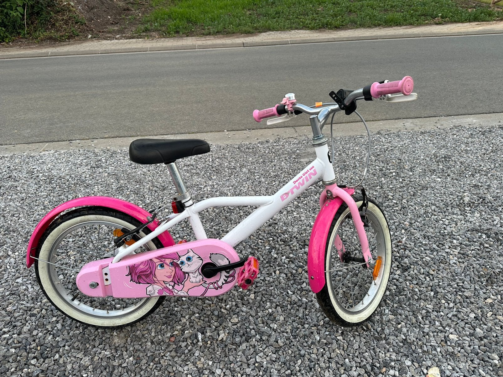 BTWIN docto girl 500 fiets, Fietsen en Brommers, Fietsen | Kinderfietsjes, Ophalen, Gebruikt, Velgrem, 16 tot 20 inch